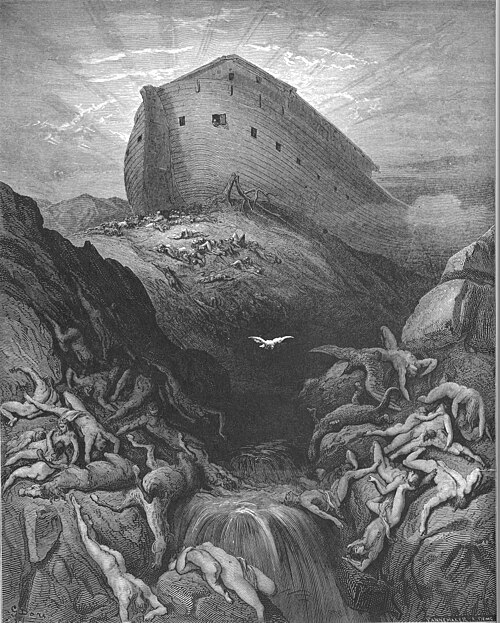 Gustave Dor&eacute;&rsquo;s engraving of a dove sent forth from the Ark